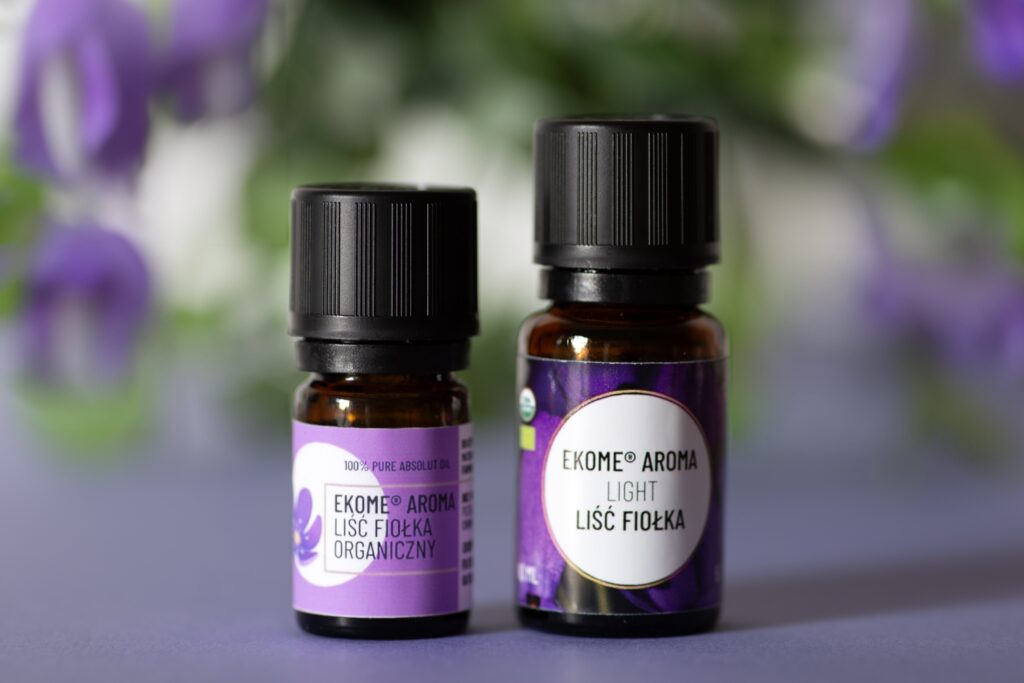Ekome Aroma Liść Fiołka Organiczny i Aroma Light Liść Fiołka